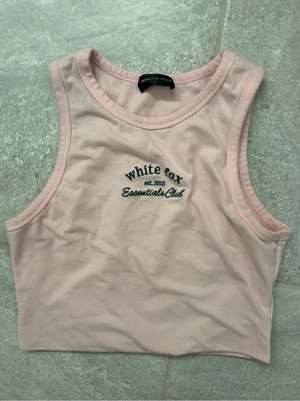 Pink Essentials Club Crop Tank